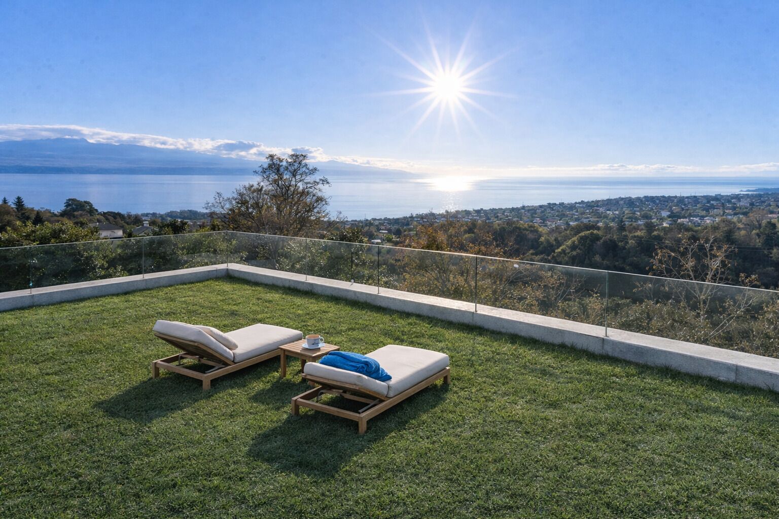 Exceptional contemporary villa with spectacular panoramic views of the lake - Vue 2