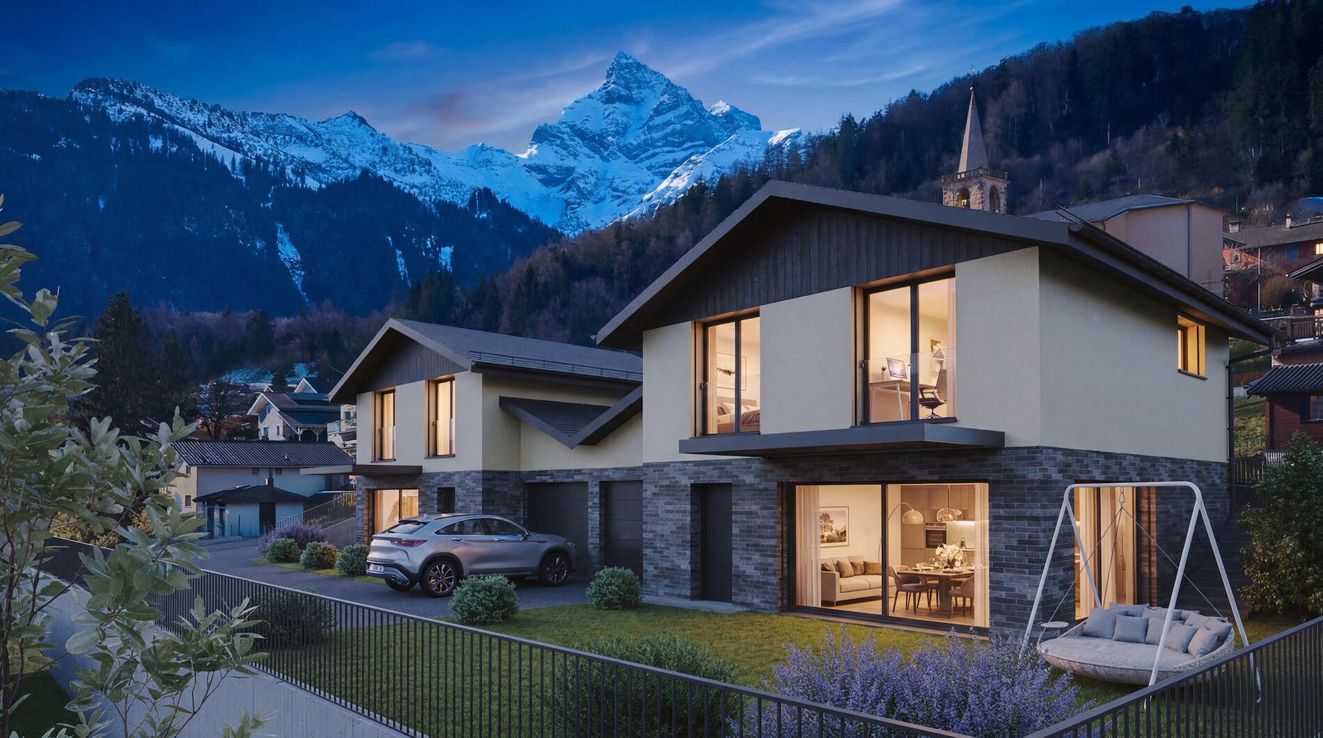 Family villas with breathtaking views of the valley - Vue 9