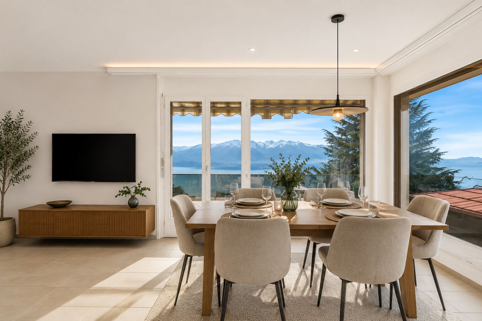 Spacious apartment with breathtaking lake views - Vue 1