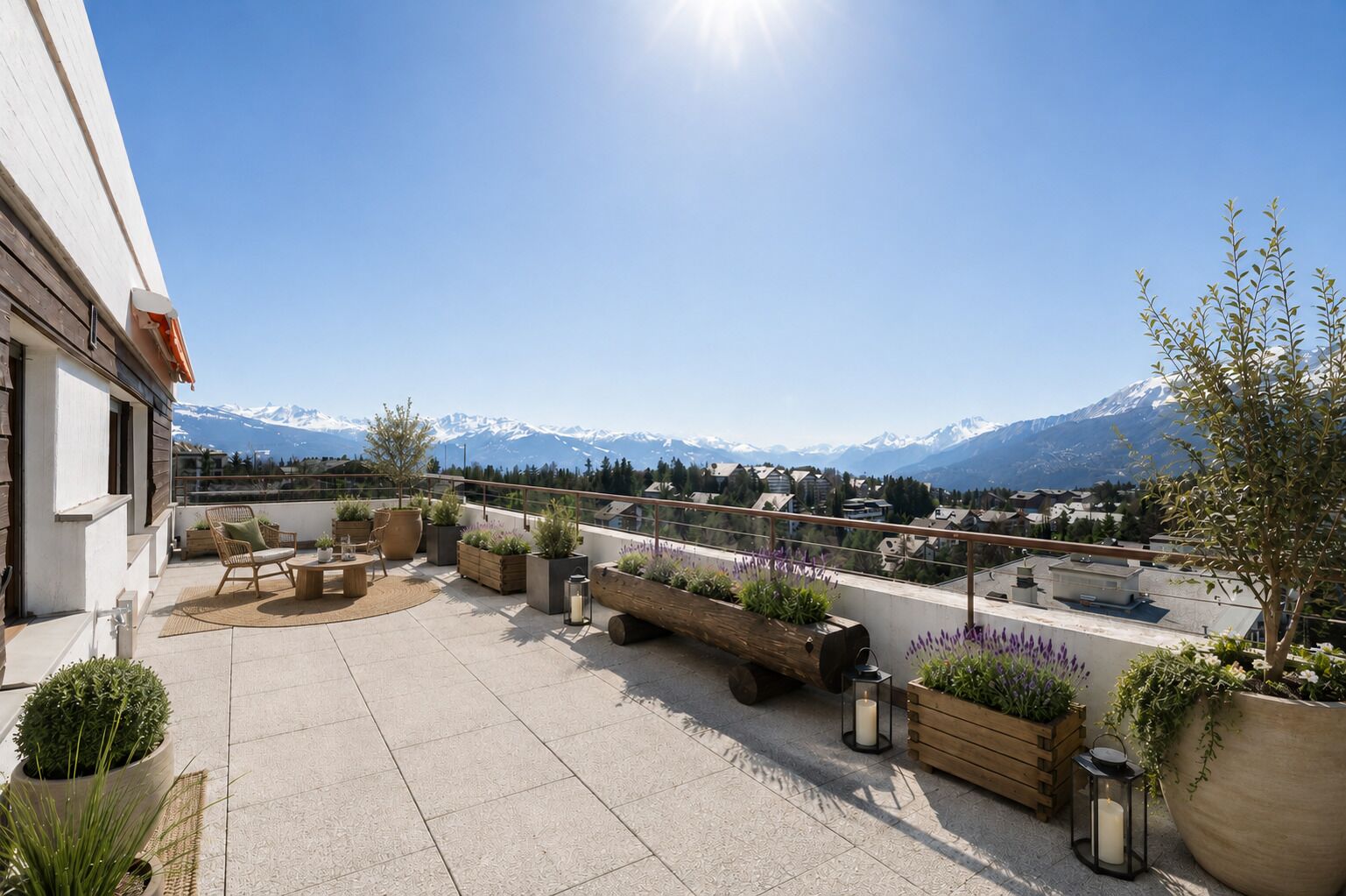 Magnificent duplex in the center of the resort with panoramic views - Vue 1